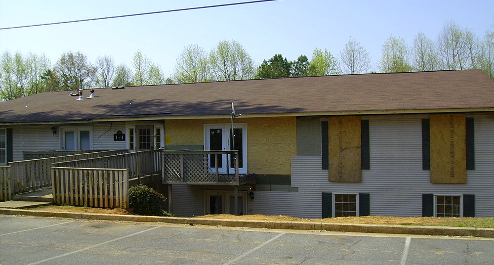 Madison Hills Apartments Pre-Renovation Exterior